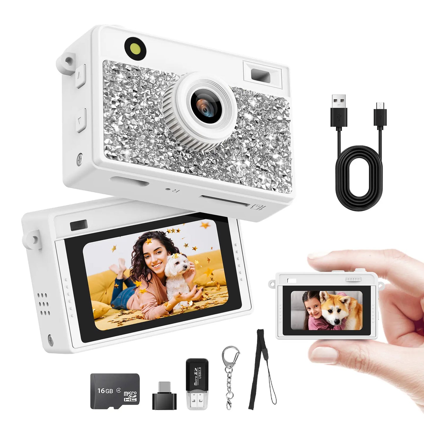 Diamond Mini Keychain Camera