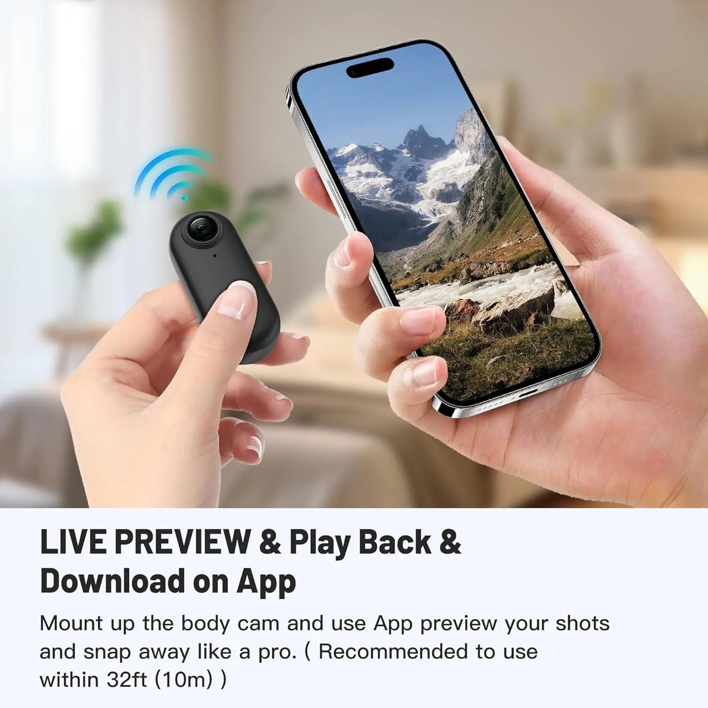 4K Mini WIFI Body Camera