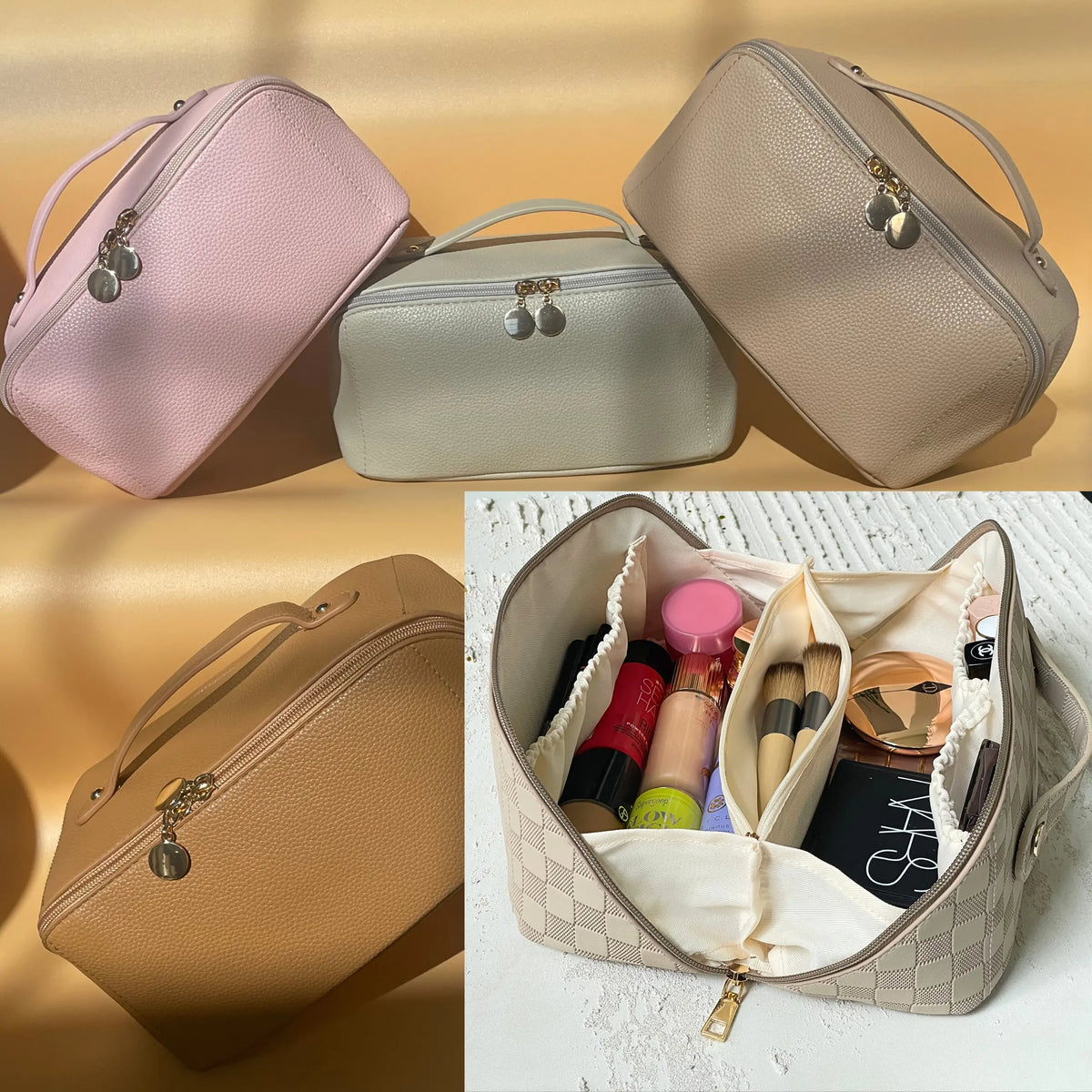 Large Capacity Travel Cosmetic Bag