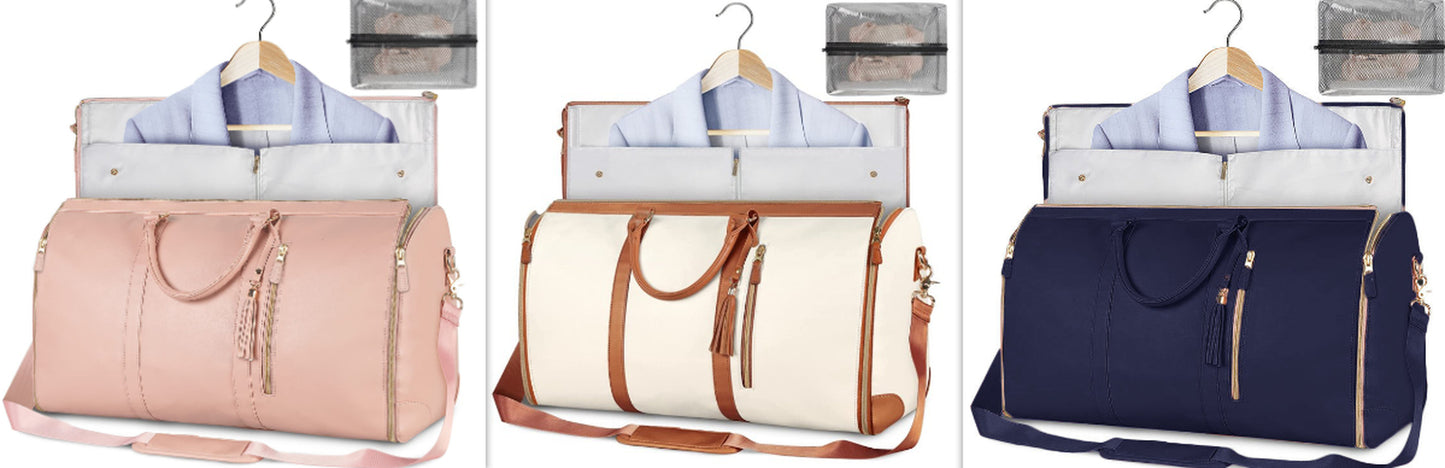 Large Capacity Travel Duffle Bag Women'S Handbag Folding Suit Bag Waterproof Clothes Totes