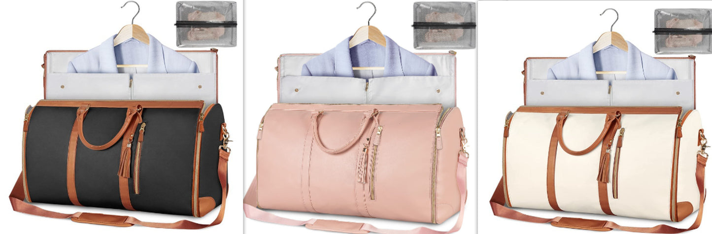 Large Capacity Travel Duffle Bag Women'S Handbag Folding Suit Bag Waterproof Clothes Totes