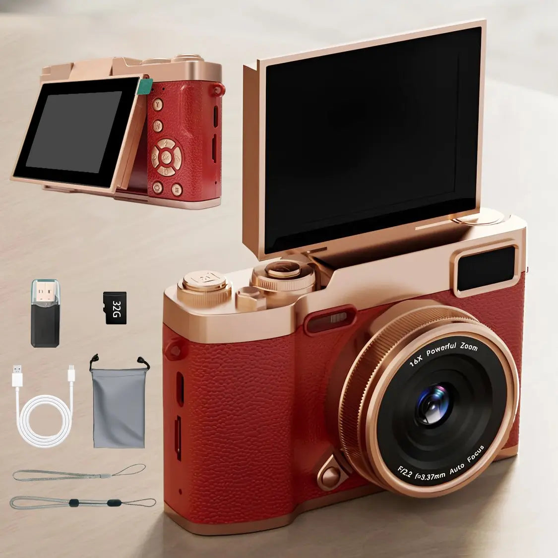 Flip Screen CCD Camera