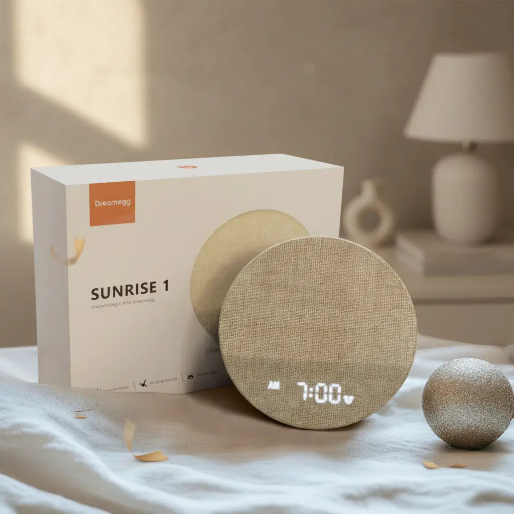Sunrise Alarm Clock and Sound Machine Nightlight, Home Decor, Digital Dimmable Clock for Bedroom, 26 Sleep Sounds, White Noise Machine for Adults, Wake up Light Alarm Clock Decor