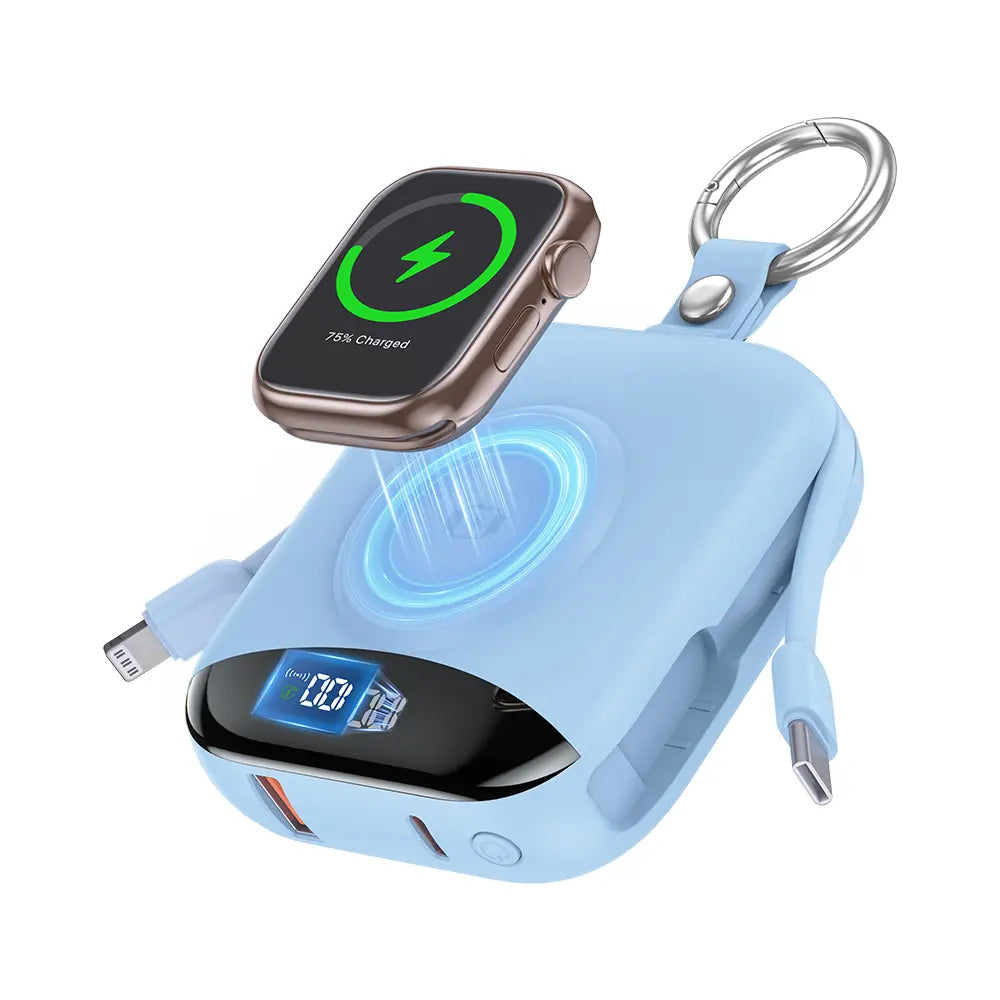 10,000 Mah Tsa-Friendly Portable Wireless Charger Power Bank