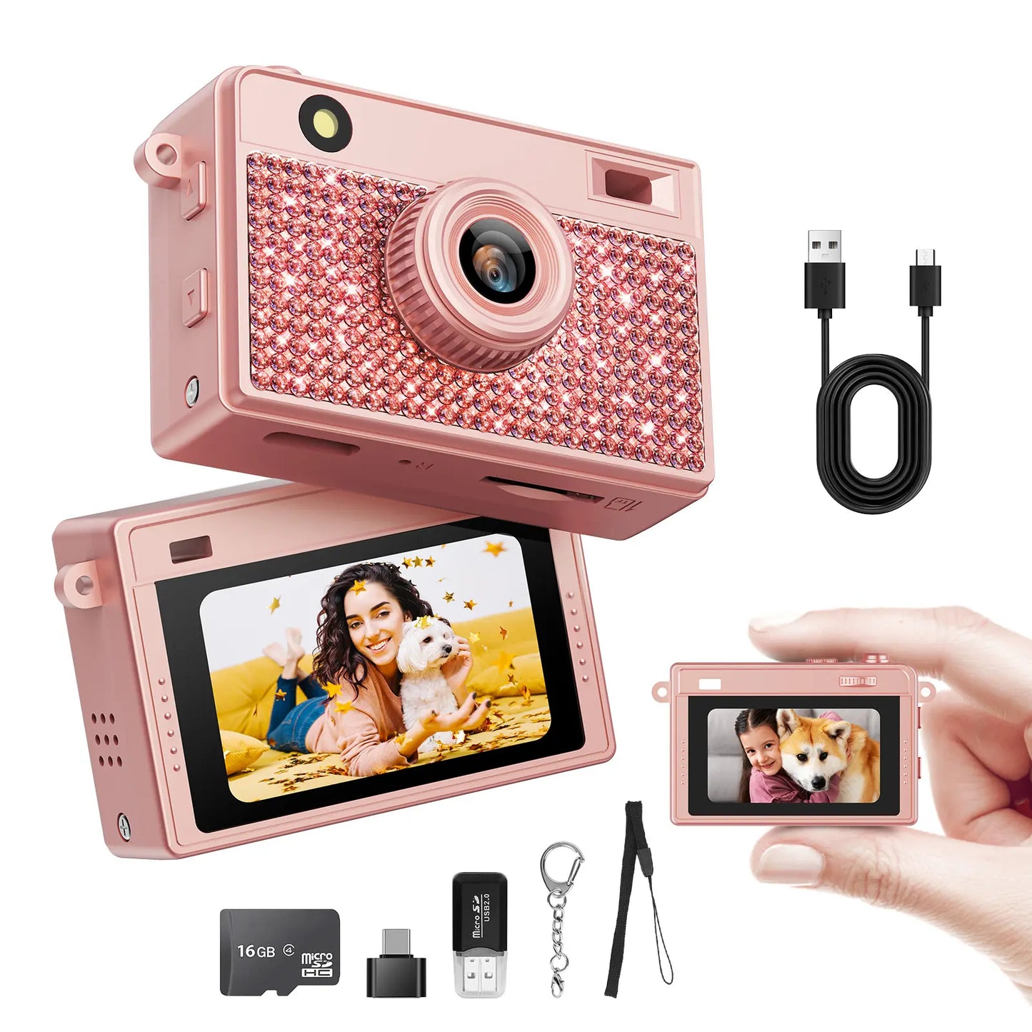 Diamond Mini Keychain Camera
