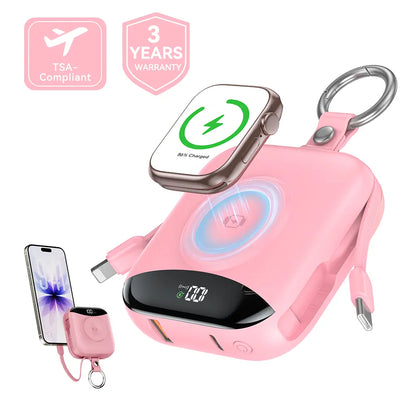 10,000 Mah Tsa-Friendly Portable Wireless Charger Power Bank