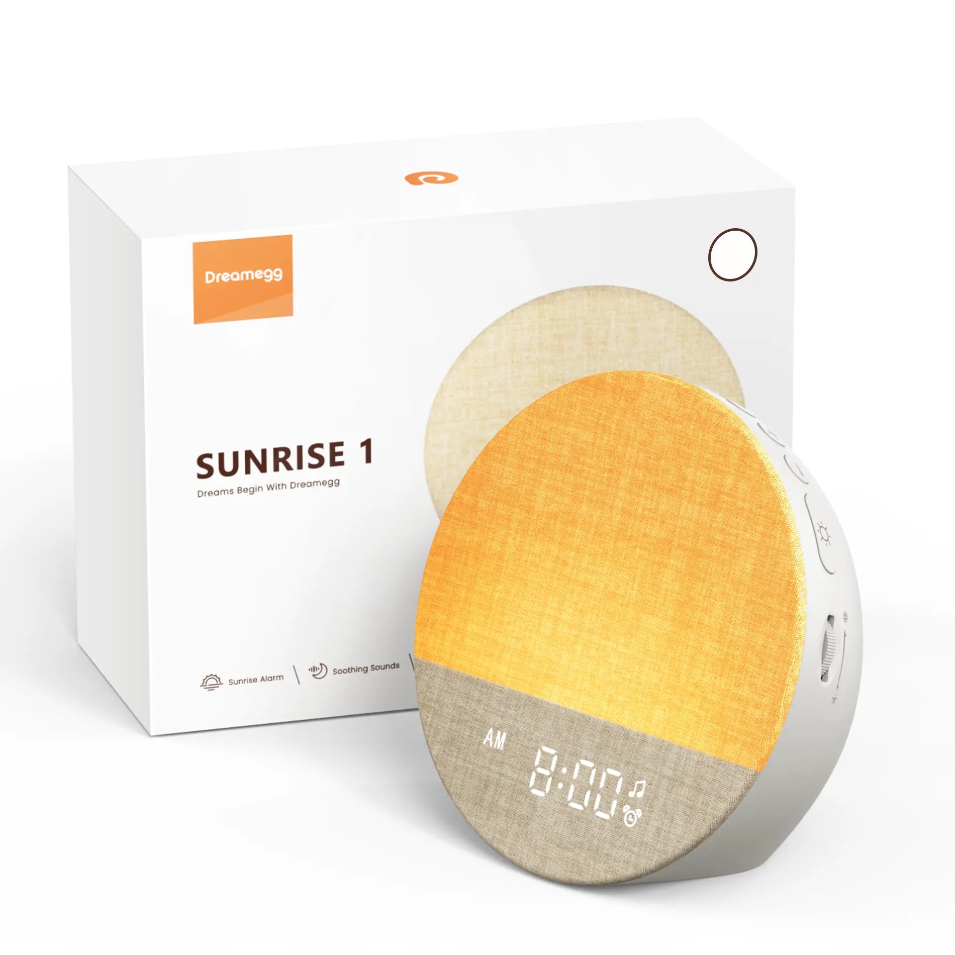 Sunrise Alarm Clock and Sound Machine Nightlight, Home Decor, Digital Dimmable Clock for Bedroom, 26 Sleep Sounds, White Noise Machine for Adults, Wake up Light Alarm Clock Decor