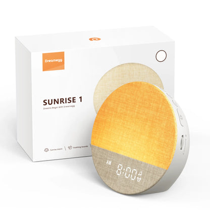 Sunrise Alarm Clock and Sound Machine Nightlight, Home Decor, Digital Dimmable Clock for Bedroom, 26 Sleep Sounds, White Noise Machine for Adults, Wake up Light Alarm Clock Decor