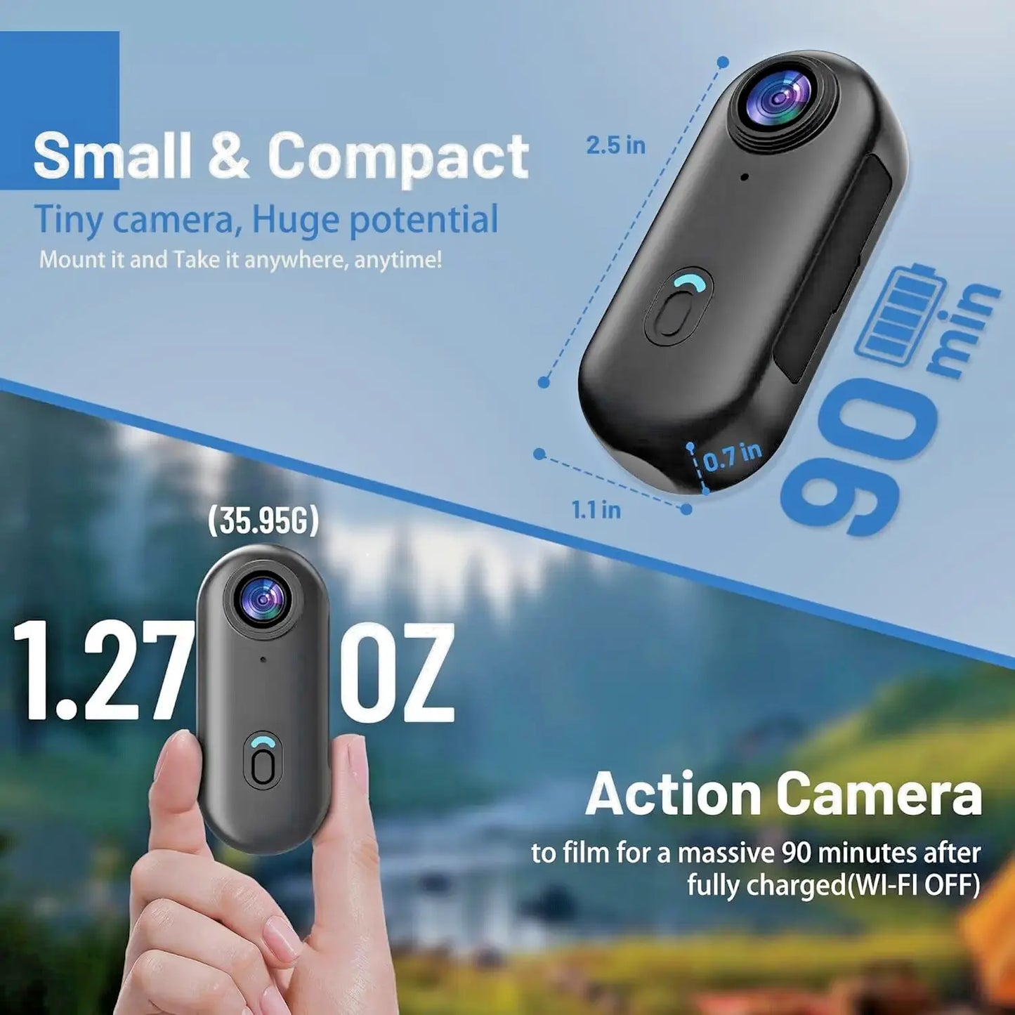 4K Mini WIFI Body Camera