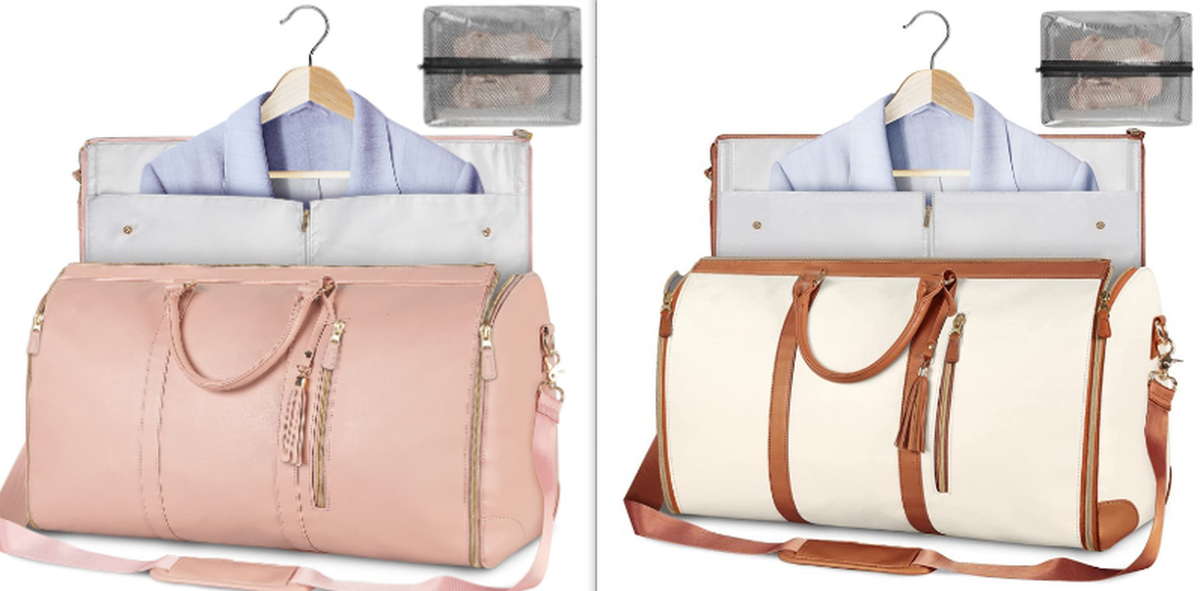Large Capacity Travel Duffle Bag Women'S Handbag Folding Suit Bag Waterproof Clothes Totes