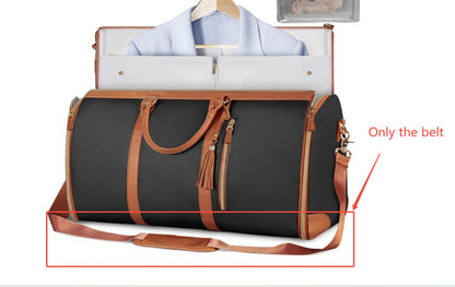 Large Capacity Travel Duffle Bag Women'S Handbag Folding Suit Bag Waterproof Clothes Totes