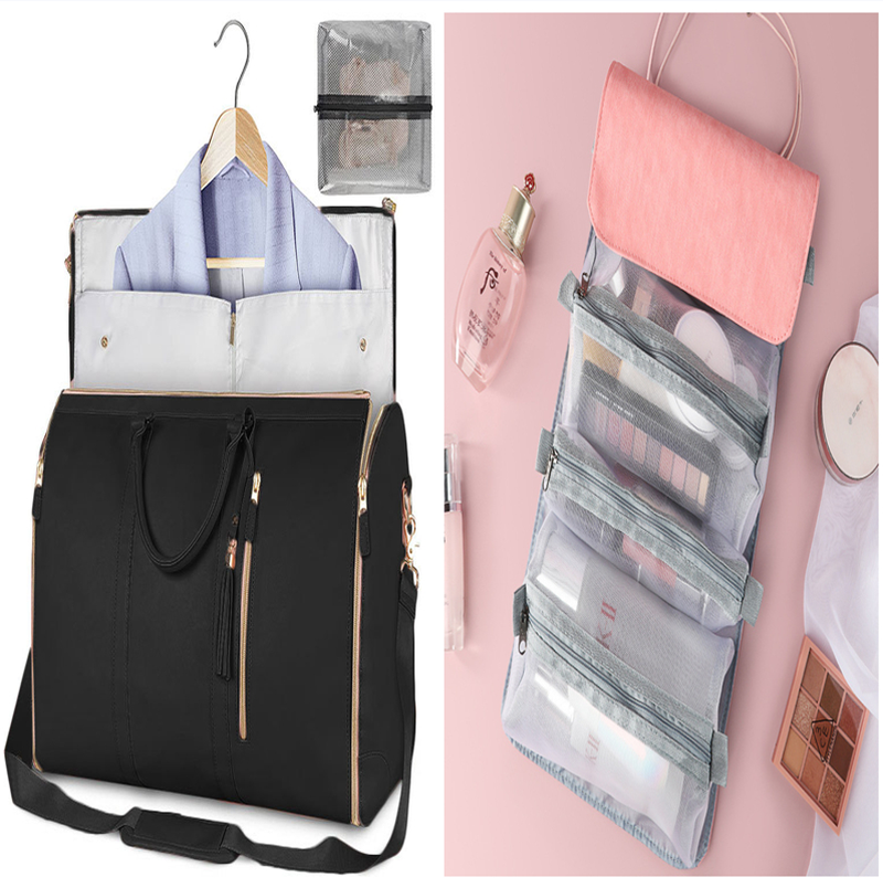 Large Capacity Travel Duffle Bag Women'S Handbag Folding Suit Bag Waterproof Clothes Totes
