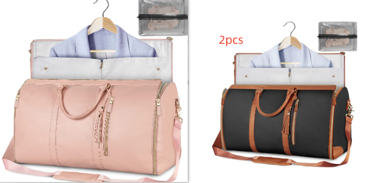 Large Capacity Travel Duffle Bag Women'S Handbag Folding Suit Bag Waterproof Clothes Totes