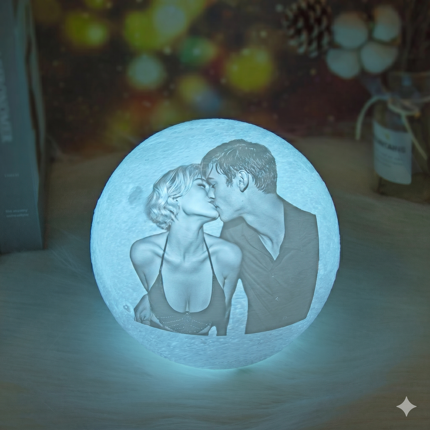 3D Printing Moon Lamp Personalized Photo Text