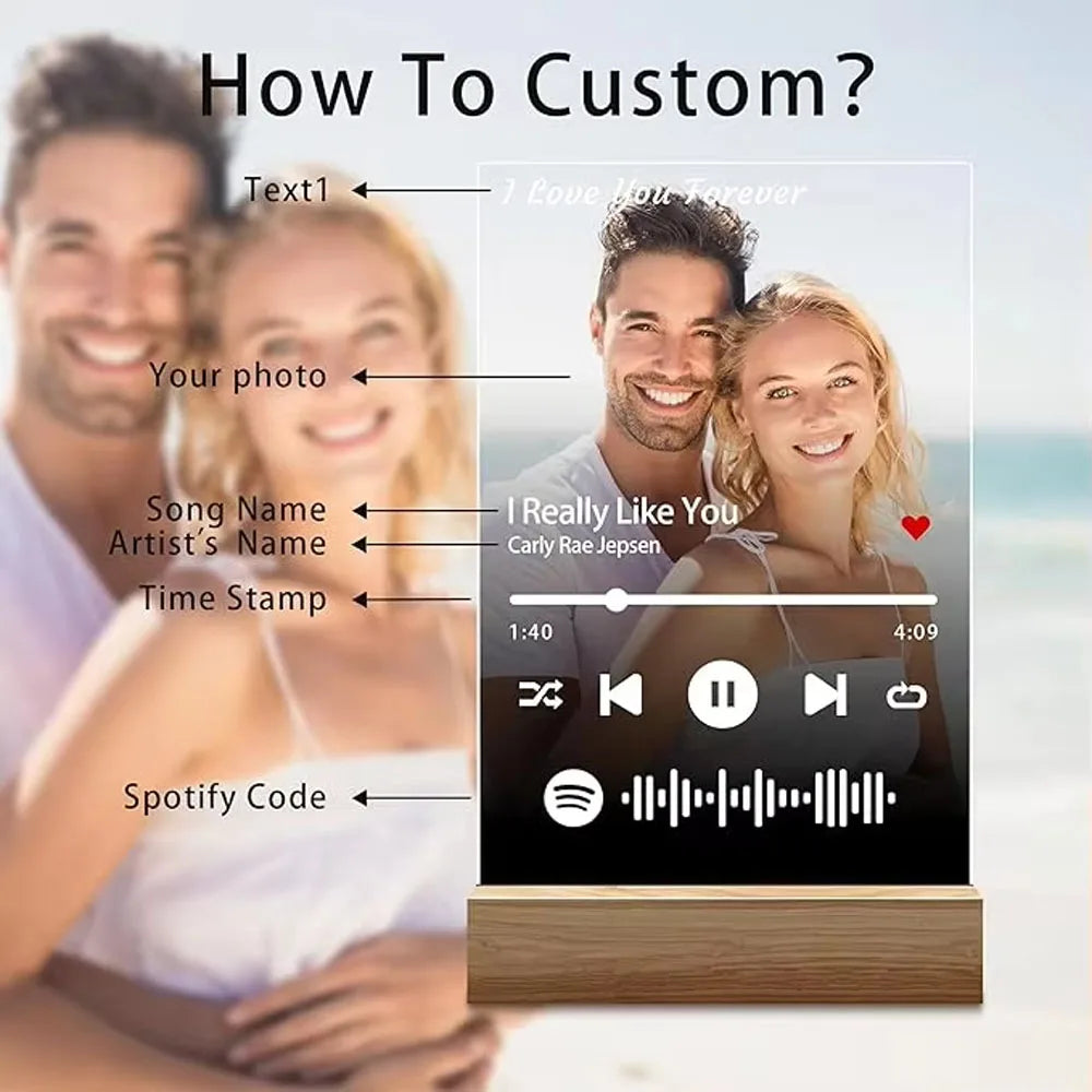 Custom Music Plaque Gifts For Anniversary