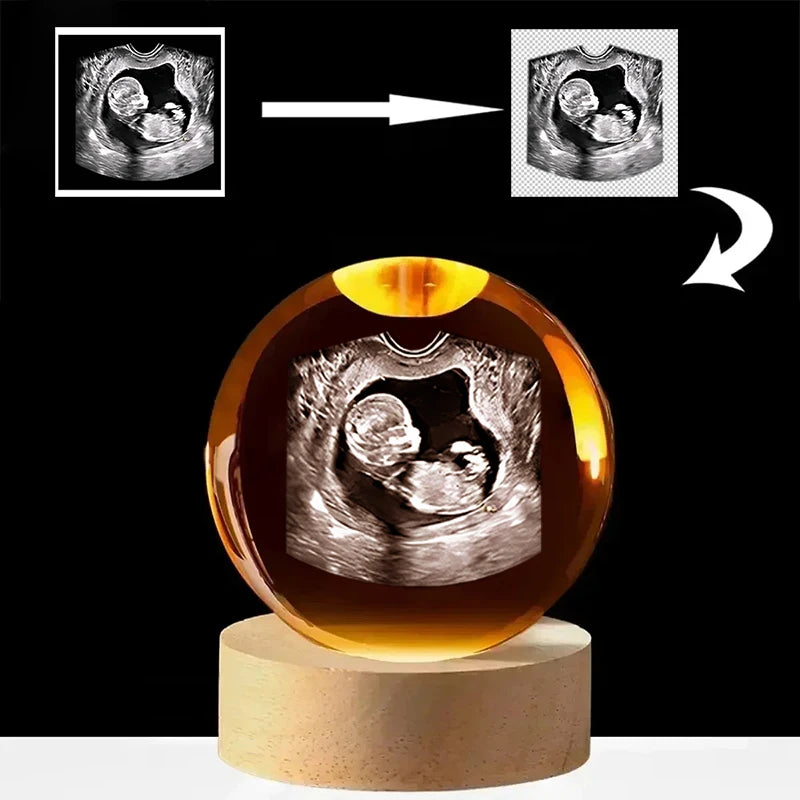 Baby Photo Personalized Crystal Ball