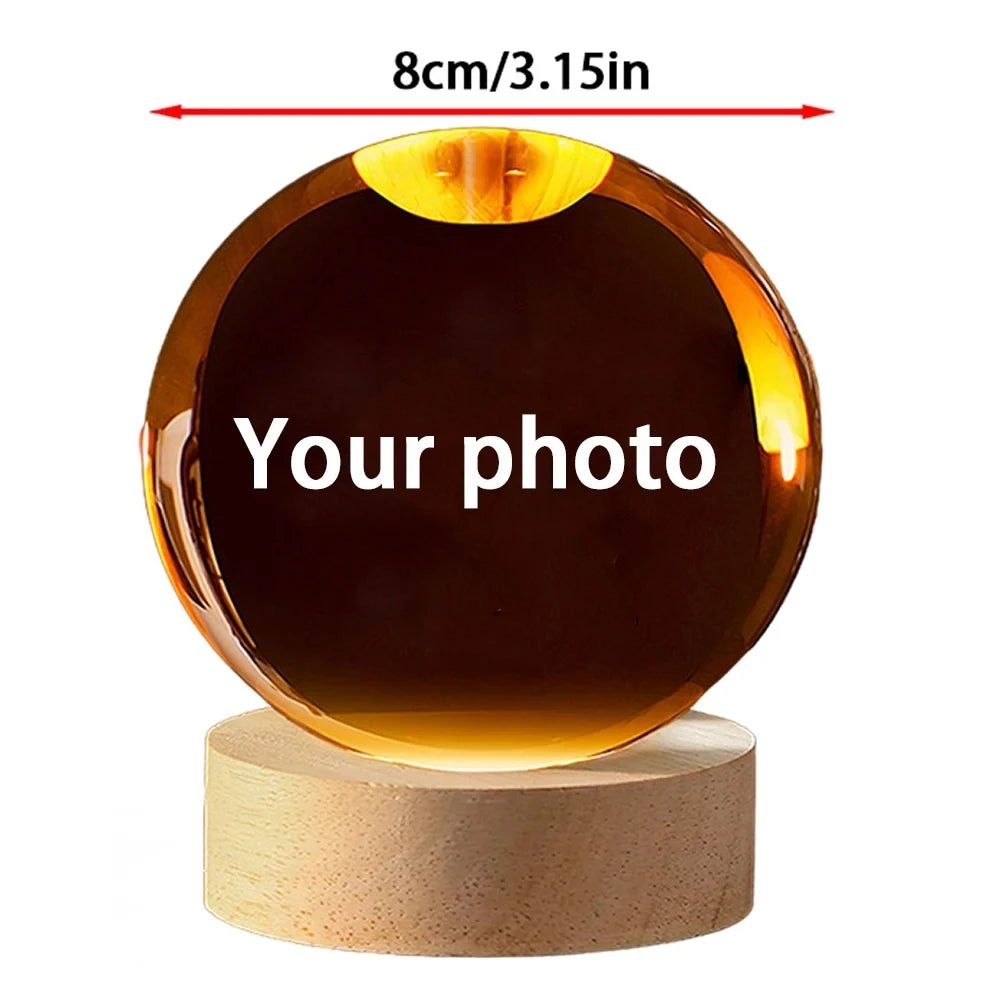 Baby Photo Personalized Crystal Ball