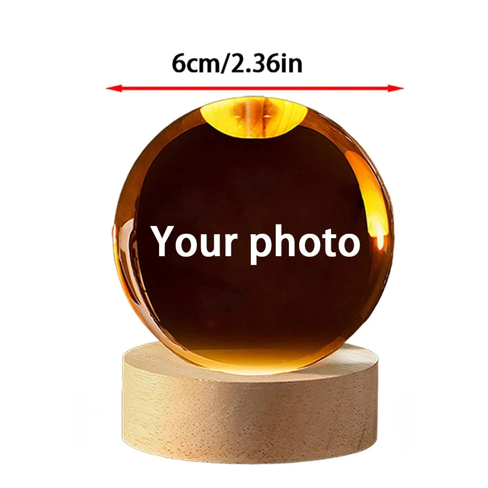 Baby Photo Personalized Crystal Ball