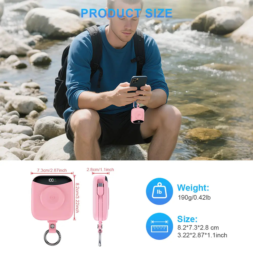 10,000 Mah Tsa-Friendly Portable Wireless Charger Power Bank