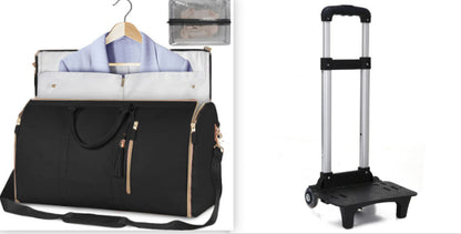 Large Capacity Travel Duffle Bag Women'S Handbag Folding Suit Bag Waterproof Clothes Totes