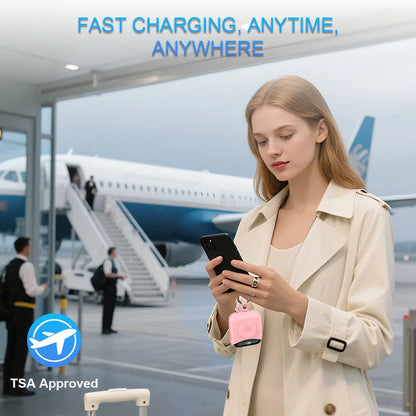 10,000 Mah Tsa-Friendly Portable Wireless Charger Power Bank