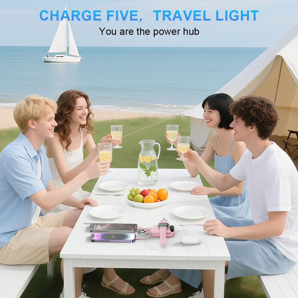 10,000 Mah Tsa-Friendly Portable Wireless Charger Power Bank