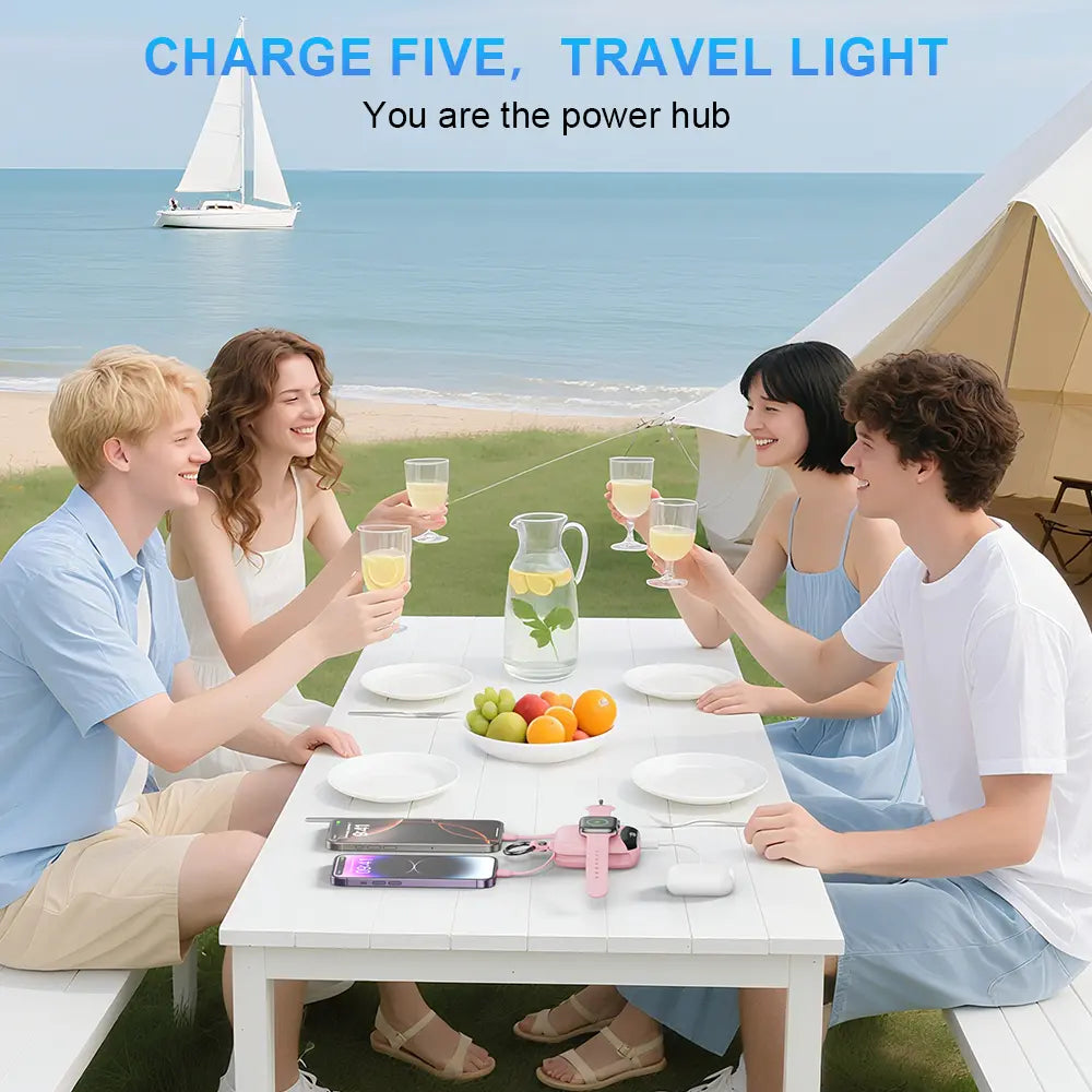10,000 Mah Tsa-Friendly Portable Wireless Charger Power Bank