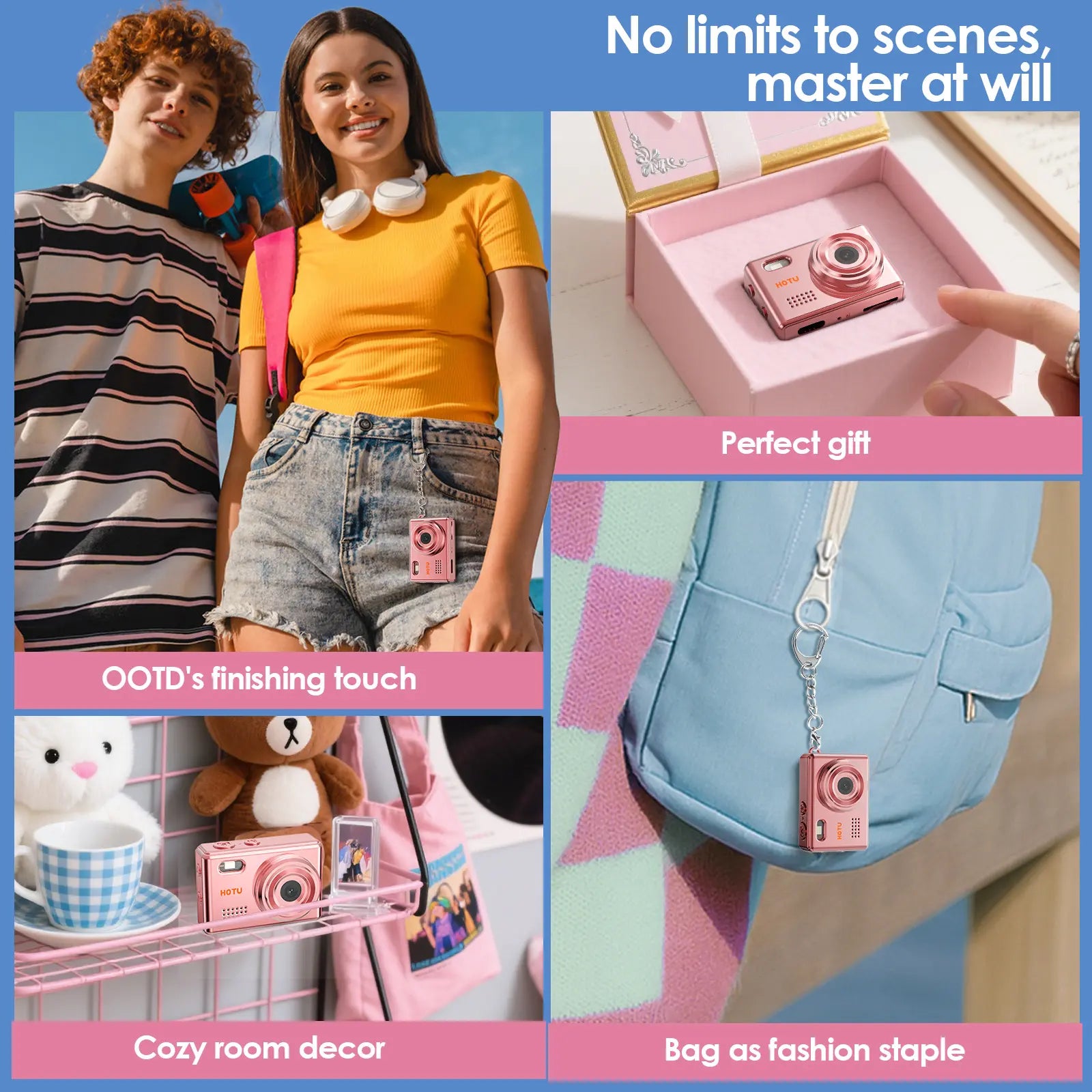 【Free 32G SD】Mini Keychain Digital Camera