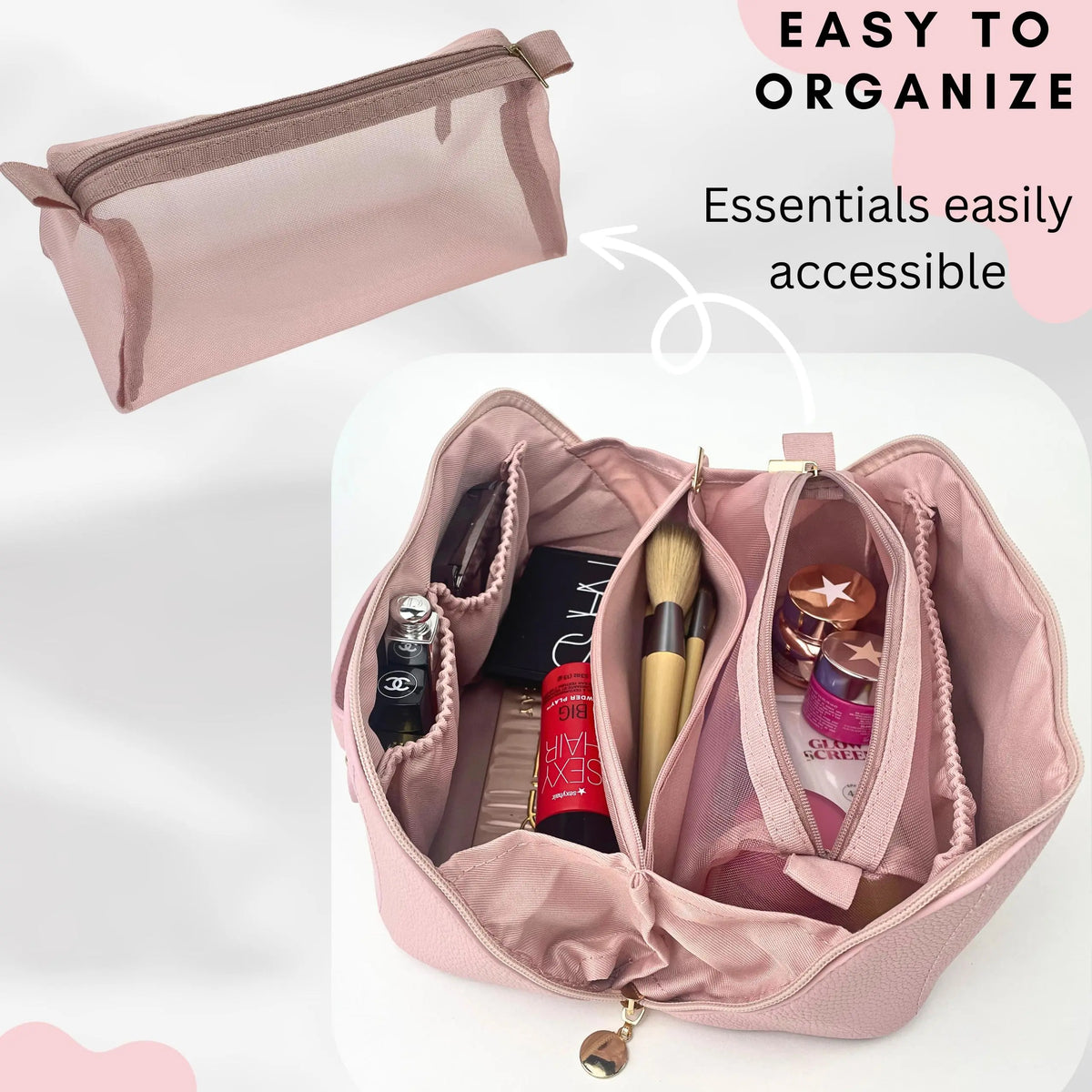 Large Capacity Travel Cosmetic Bag