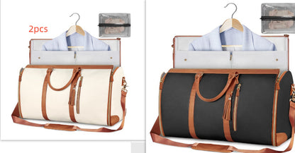 Large Capacity Travel Duffle Bag Women'S Handbag Folding Suit Bag Waterproof Clothes Totes