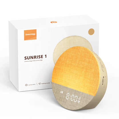 Sunrise Alarm Clock and Sound Machine Nightlight, Home Decor, Digital Dimmable Clock for Bedroom, 26 Sleep Sounds, White Noise Machine for Adults, Wake up Light Alarm Clock Decor