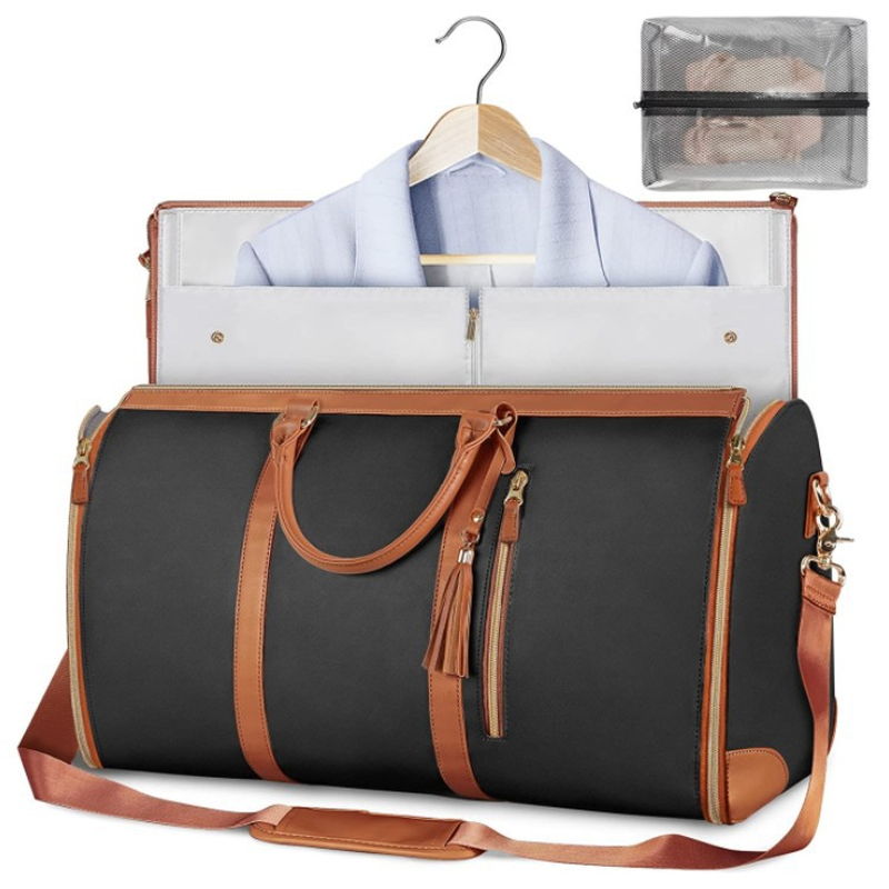 Large Capacity Travel Duffle Bag Women'S Handbag Folding Suit Bag Waterproof Clothes Totes